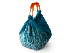 Baumwolltasche Furoshiki Tsuru, Blau, 100 Cm -Sakura Verkauf baumwolltasche furoshiki tsuru blau 100 cm 1