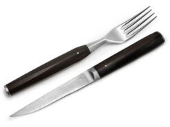 Besteck-Set WAKISASHI, Damastmesser Mit Gabel -Sakura Verkauf besteck set wakisashi damastmesser mit gabel 1