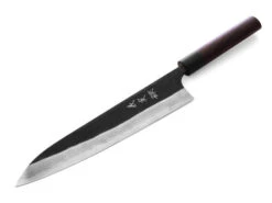 Damastmesser Gyuto 240 Kuroshiage Nami, 12 Lagen -Sakura Verkauf damastmesser gyuto 240 kuroshiage nami 12 lagen 1