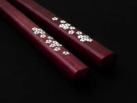 Essstäbchen Set Mit Ablage Sakura, Purple Heart 9 Essstäbchen Set Mit Ablage Sakura, Purple Heart – Bild 7