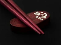 Essstäbchen Set Mit Ablage Sakura, Purple Heart 10 Essstäbchen Set Mit Ablage Sakura, Purple Heart – Bild 8