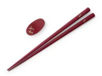 Essstäbchen Set Mit Ablage Tonbo, Purple Heart 5 Essstäbchen Set Mit Ablage Tonbo, Purple Heart – Bild 3