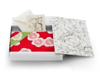 Geschenkset Chiyogami Mit Furoshiki Hana, Doppelseitig