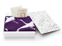 Geschenkset Chiyogami Mit Furoshiki Kuren L, Lila