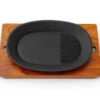Gusseisen Grillpfanne Oval -Sakura Verkauf gusseisen grillpfanne oval