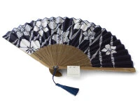 Handfächer Aihitoe Kon, Blau 6 Handfächer Aihitoe Kon, Blau – Bild 4