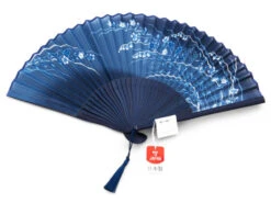 Handfächer Aino-cho, Blau -Sakura Verkauf handfaecher aino cho blau 1