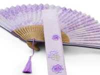 Handfächer Kiyoshisakura, Lila 4 Handfächer Kiyoshisakura, Lila – Bild 2