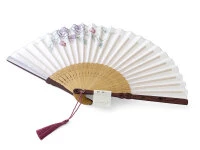 Handfächer Rozugade, Weiß 8 Handfächer Rozugade, Weiß – Bild 6