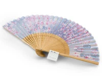 Handfächer Sakura Fubuki, Kirschblüte Blau 7 Handfächer Sakura Fubuki, Kirschblüte Blau – Bild 5