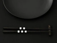 Japanische Essstäbchen Koushigara, Ebenholz 12 Japanische Essstäbchen Koushigara, Ebenholz – Bild 10