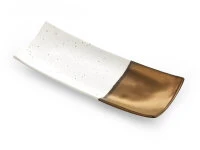 Japanische Servierplatte Sou, Weiß-gold, 2 Größen 7 Japanische Servierplatte Sou, Weiß-gold, 2 Größen – Bild 5