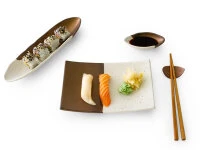 Japanische Servierplatte Sou, Weiß-gold, 2 Größen 9 Japanische Servierplatte Sou, Weiß-gold, 2 Größen – Bild 7