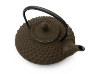 Japanische Teekanne Gusseisen Hira Arare, 0,5 L, Braun 10 Japanische Teekanne Gusseisen Hira Arare, 0,5 L, Braun – Bild 8