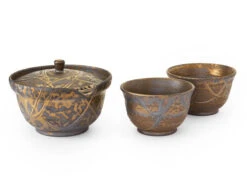 Japanisches Teeservice Kurokinsai, 3-teilig -Sakura Verkauf japanisches teeservice kurokinsai 3 teilig 1