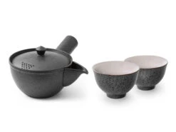 Japanisches Teeservice Siboridashi Kokurei, 3-teilig, Banko Yaki -Sakura Verkauf japanisches teeservice siboridashi kokurei 3 teilig banko yaki 1