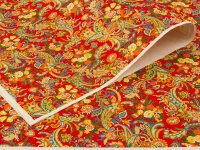 Japanpapier Chiyogami, Blumenstrauß Auf Rot 4 Japanpapier Chiyogami, Blumenstrauß Auf Rot – Bild 2