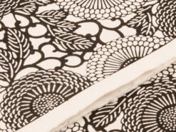 Japanpapier Katazome, Blüten Und Ranken S/w -Sakura Verkauf japanpapier katazome blueten und ranken s w 1