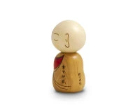 Kokeshi: Holzfigur Mönch 4 Kokeshi: Holzfigur Mönch – Bild 2