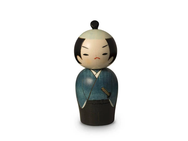 Kokeshi: Holzfigur Samurai 9 Kokeshi: Holzfigur Samurai – Bild 7