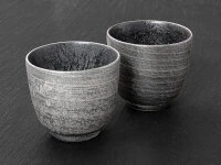 Sake Becher, Silber, 2er Set 6 Sake Becher, Silber, 2er Set – Bild 4