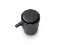 Sojasoßenkännchen, Porzellan Schwarz 4 Sojasoßenkännchen, Porzellan Schwarz – Bild 2