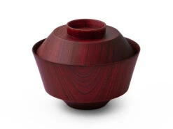 Suppenschale Mit Deckel Hashi Han, Urushi Rot -Sakura Verkauf suppenschale mit deckel hashi han urushi rot 1