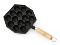 Takoyaki Pfanne 14, Holzgriff, IWACHU 5 Takoyaki Pfanne 14, Holzgriff, IWACHU – Bild 3