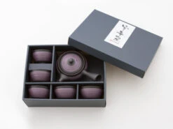 Teeservice Kurohira Murasakisujime, 6-teilig -Sakura Verkauf teeservice kurohira murasakisujime 6 telig 1