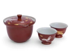 Teeservice Shiboridashi Akaji Kingin Tsuru -Sakura Verkauf teeservice shiboridashi akaji kingin tsuru 1