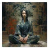 Wandbild Zazen #3, Japanische Meditation, Farbig, 1:1 -Sakura Verkauf wandbild zazen 3 japanische meditation farbig 1 1 17
