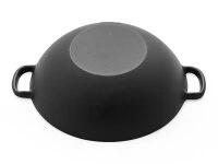 Wok Pfanne / Topf, Gusseisen Mit Deckel, 2 Größen 7 Wok Pfanne / Topf, Gusseisen Mit Deckel, 2 Größen – Bild 5