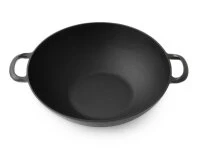 Wok Pfanne / Topf, Gusseisen Mit Deckel, 2 Größen 9 Wok Pfanne / Topf, Gusseisen Mit Deckel, 2 Größen – Bild 7